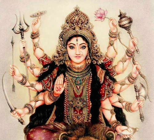 Durga with boons - source Somkuwar Vikram - cropped